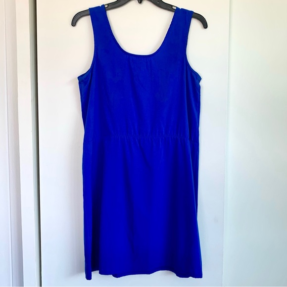 Blue Ruffled Mini Dress - Picture 4 of 5